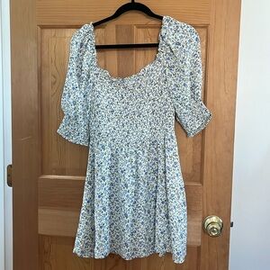 Reformation floral mini dress
